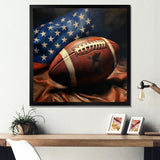 Patriot USA Football Ballon - NFL Canvas Wall Art