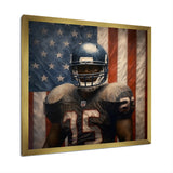 Patriot USA Football Player - NFL Canvas Wall Art