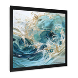 Ocean Charm Liquid Wave Art - Coastal Canvas Wall Art