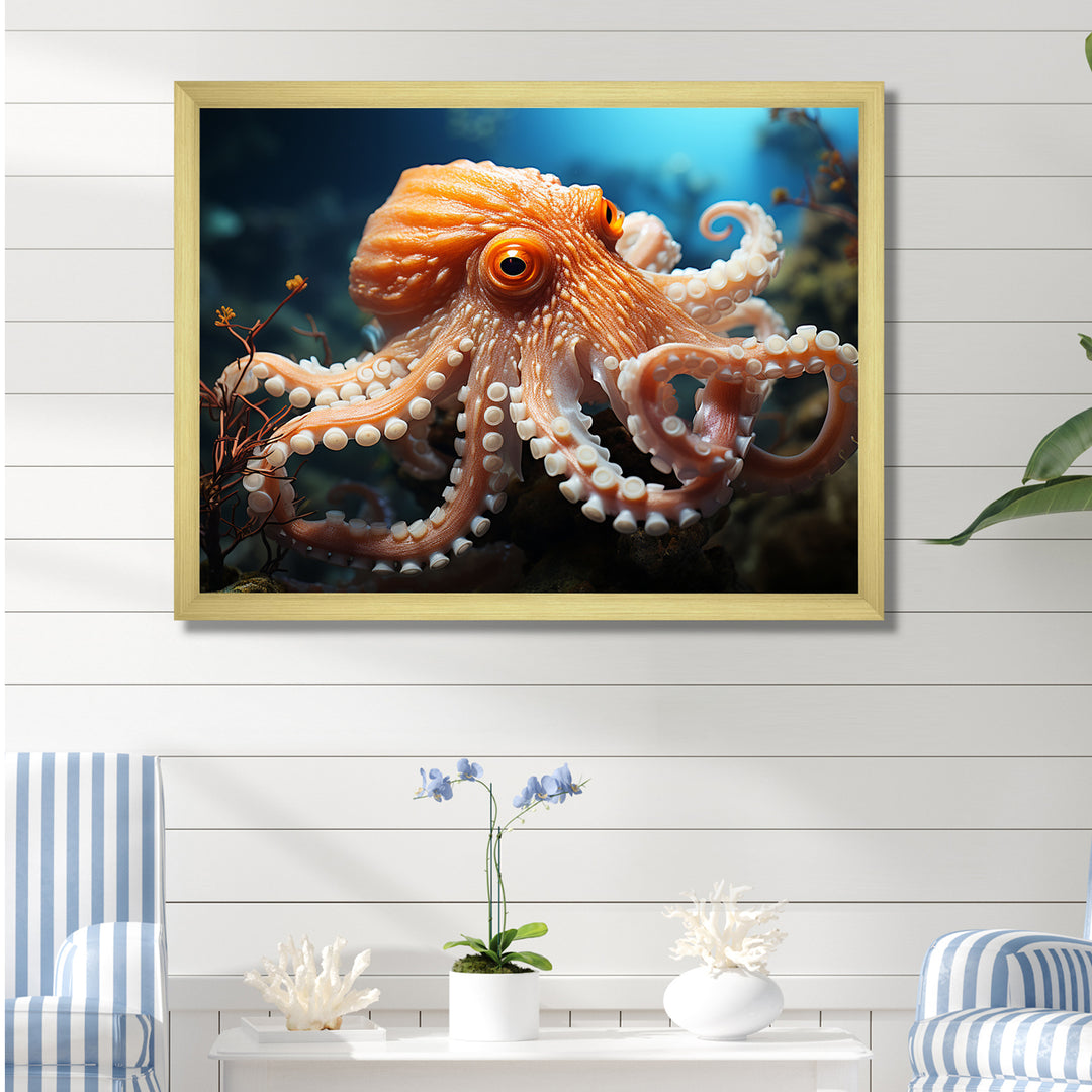 Octopus Contemporary Undersea - Octopus Wall Art Prints