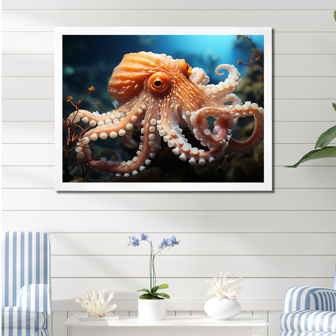 Octopus Contemporary Undersea - Octopus Wall Art Prints