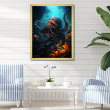 Superhero's Octopus Warrior - Octopus Canvas Wall Art