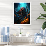 Superhero's Octopus Warrior - Octopus Canvas Wall Art