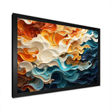 Multicolor Op Art Dynamic Flow I - Abstract Canvas Wall Art