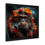 Fashion Orangutan Portrait - Orangutan Wall Decor