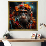 Fashion Orangutan Portrait - Orangutan Wall Decor