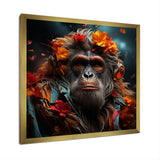 Fashion Orangutan Portrait - Orangutan Wall Decor