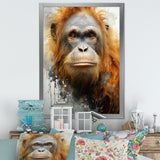 Brown Orangutan In Rainforest - Orangutan Wall Art Prints