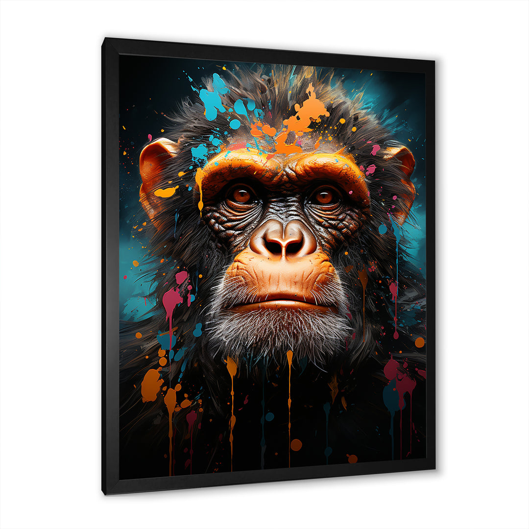 Popart Art Graffiti Apes - Orangutan Home Decor Art