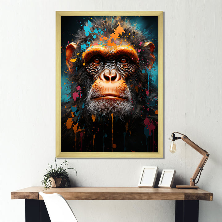 Popart Art Graffiti Apes - Orangutan Home Decor Art