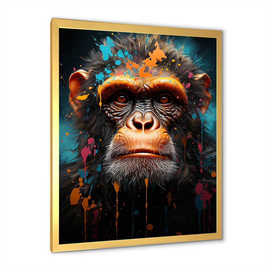 Popart Art Graffiti Apes - Orangutan Home Decor Art