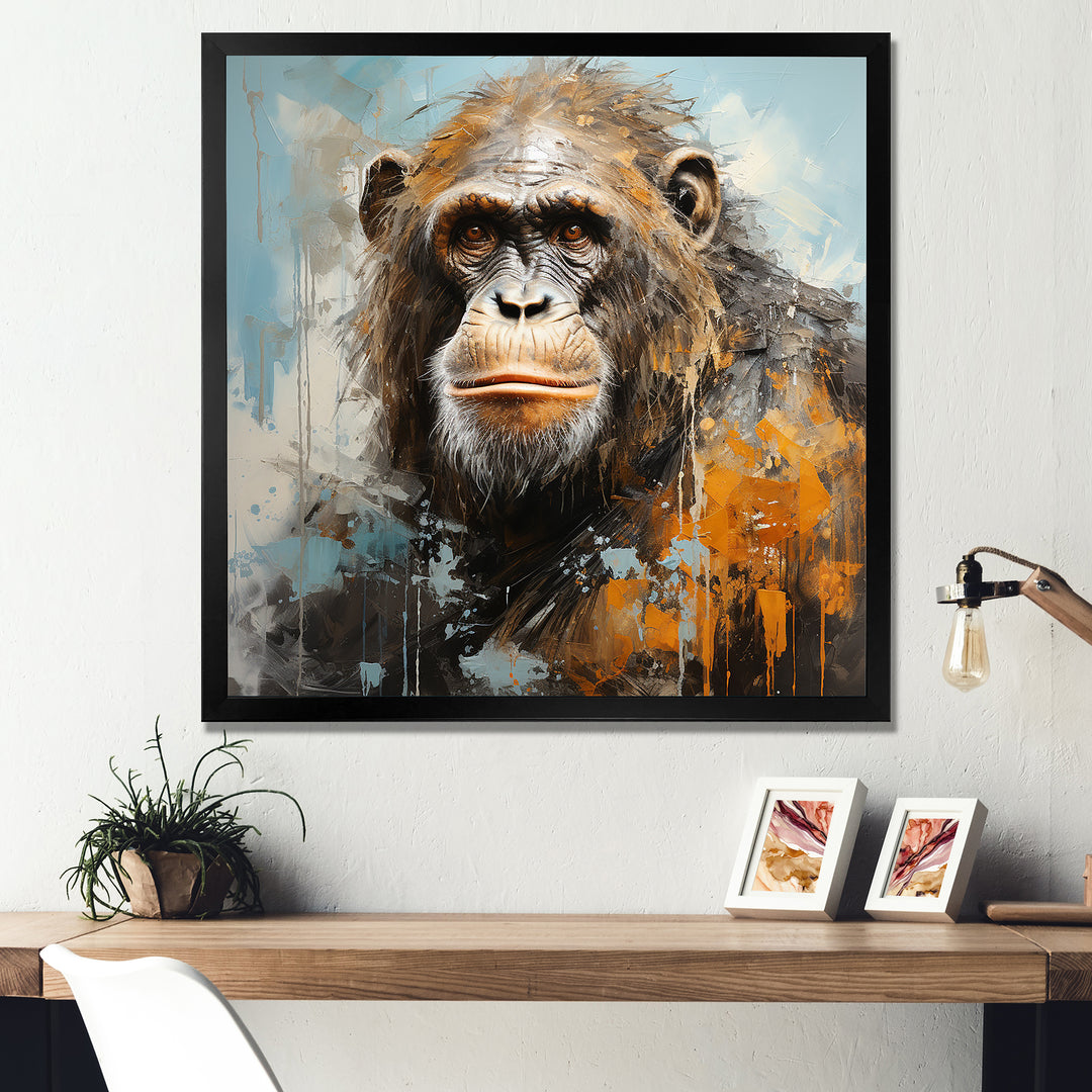 Orangutan Apes Canopy Mixed - Orangutan Canvas Wall Art