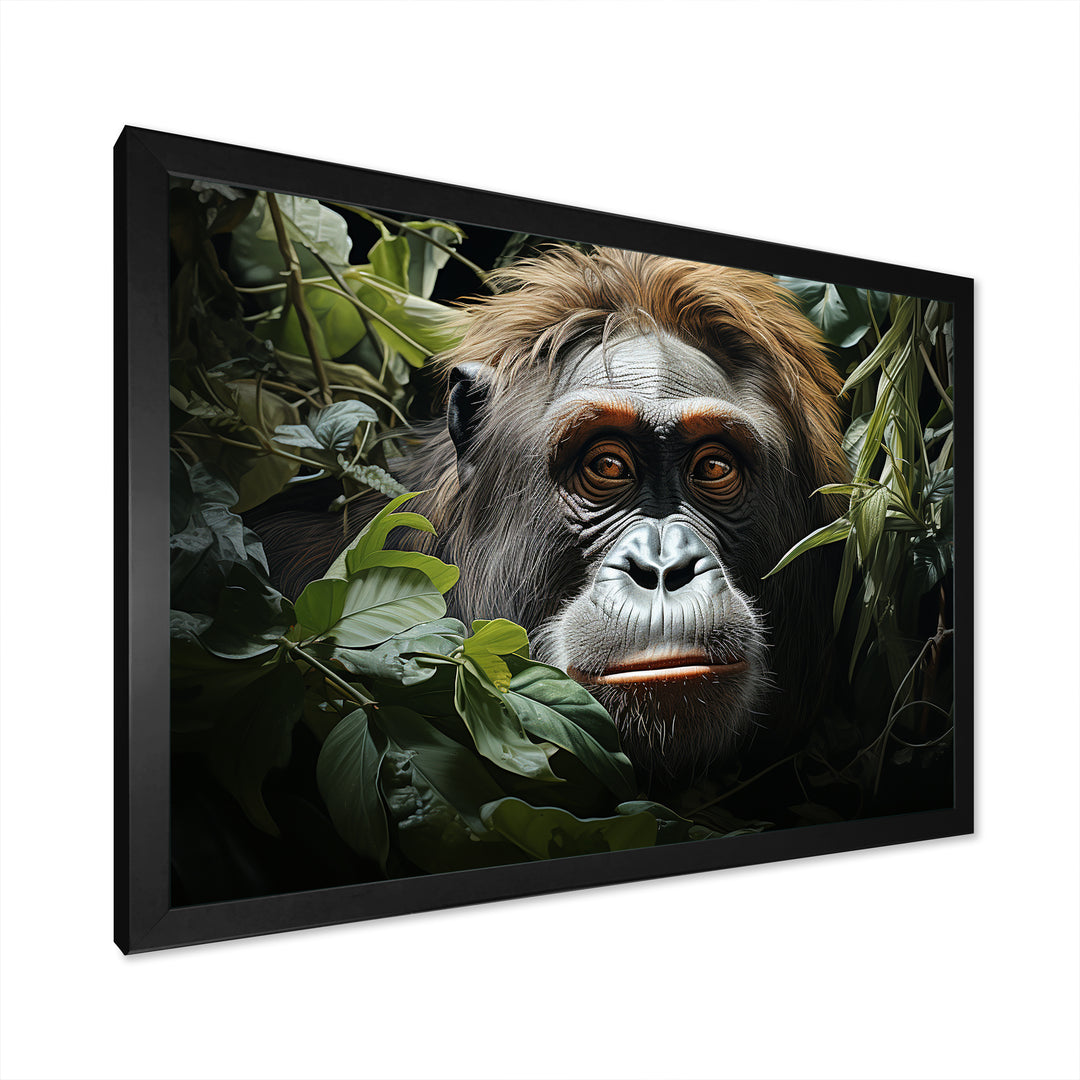 Orangutans Amidst Lush Jungle Greens Evoke - Orangutan Wall Art Prints