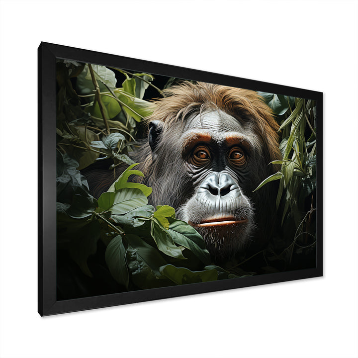 Orangutans Amidst Lush Jungle Greens Evoke - Orangutan Wall Art Prints