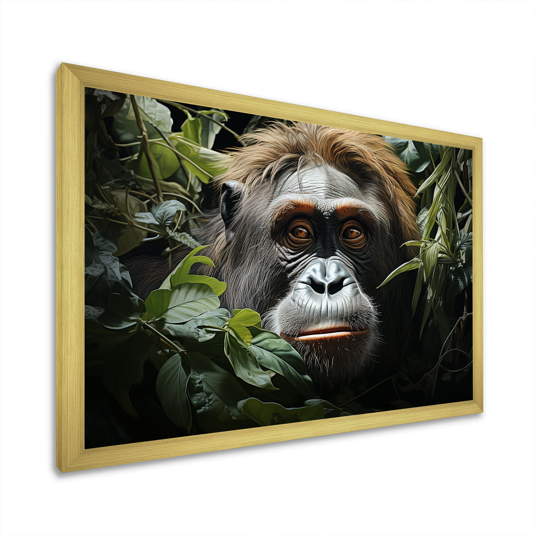Orangutans Amidst Lush Jungle Greens Evoke - Orangutan Wall Art Prints