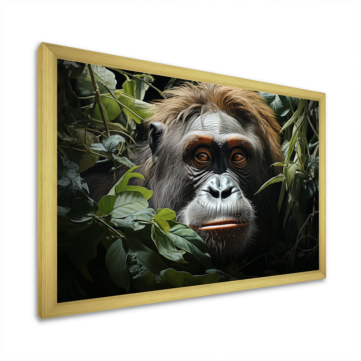 Orangutans Amidst Lush Jungle Greens Evoke - Orangutan Wall Art Prints