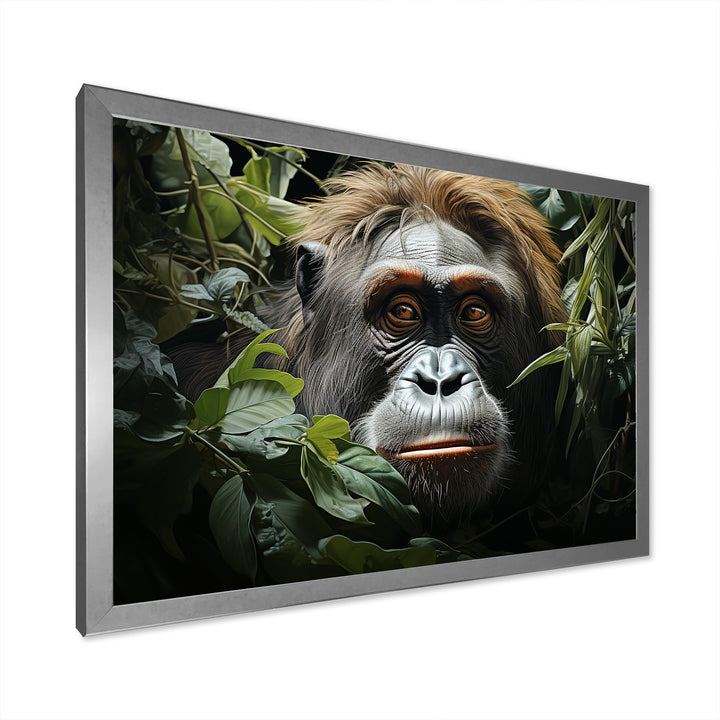 Orangutans Amidst Lush Jungle Greens Evoke - Orangutan Wall Art Prints