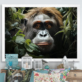 Orangutans Amidst Lush Jungle Greens Evoke - Orangutan Wall Art Prints