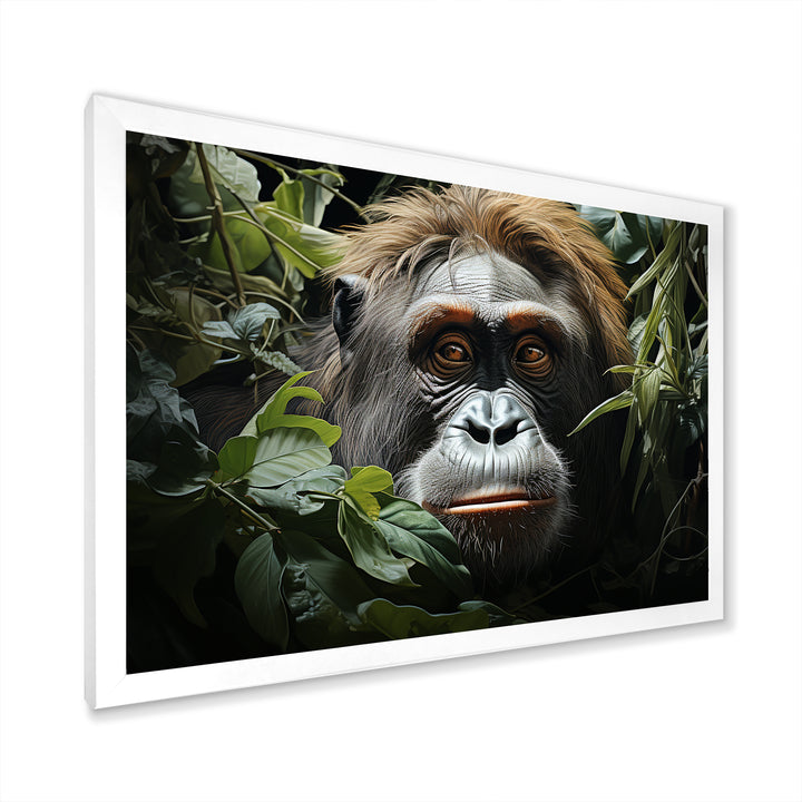 Orangutans Amidst Lush Jungle Greens Evoke - Orangutan Wall Art Prints