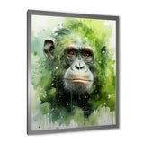 Verdant Greens Depict Orangutans= - Green Orangutan Wall Art