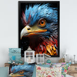 Blue Ostrich Mosaic - Ostriches Wall Decor