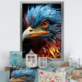 Blue Ostrich Mosaic - Ostriches Wall Decor