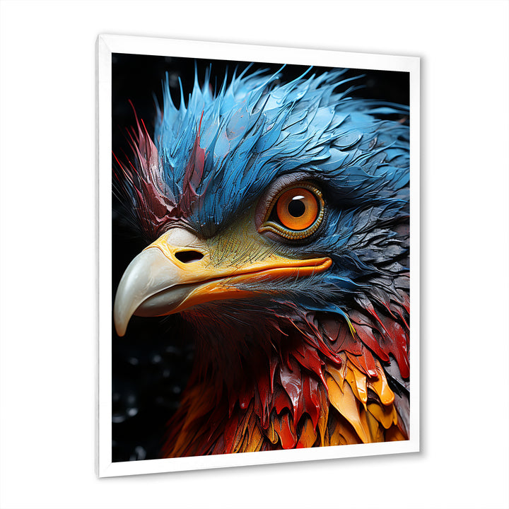 Blue Ostrich Mosaic - Ostriches Wall Decor
