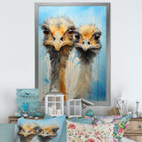Ostriches Portrait Odyssey - Ostriches Wall Decor