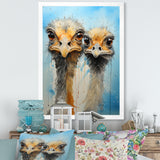 Ostriches Portrait Odyssey - Ostriches Wall Decor