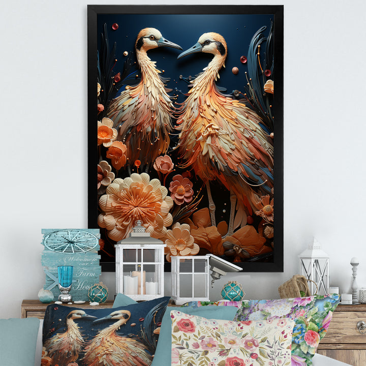 Ostriches Reverie Delight - Ostriches Wall Art Prints