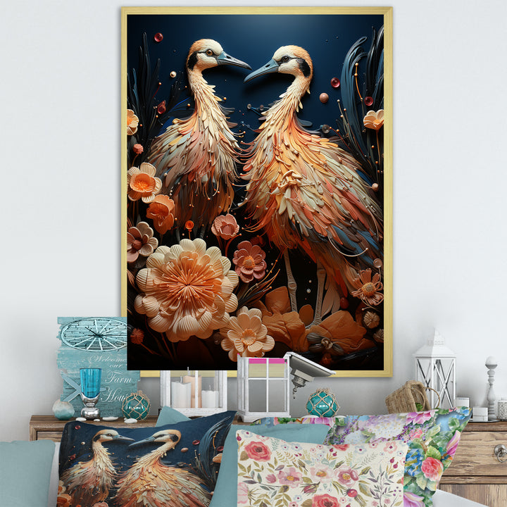 Ostriches Reverie Delight - Ostriches Wall Art Prints