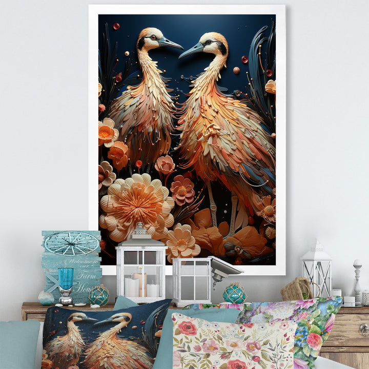 Ostriches Reverie Delight - Ostriches Wall Art Prints