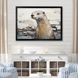Otter Playfulness Magic - Otter Large Canvas Wall Art