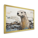 Otter Playfulness Magic - Otter Large Canvas Wall Art