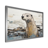 Otter Playfulness Magic - Otter Large Canvas Wall Art