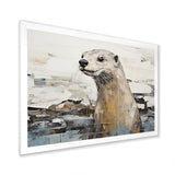 Otter Playfulness Magic - Otter Large Canvas Wall Art