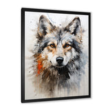 Curious Wolf Portrait - Wolf Living Room Wall Art