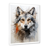 Curious Wolf Portrait - Wolf Living Room Wall Art