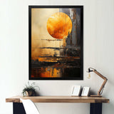 Jupiter Topaz Titan Planetary Perspectives - Fantasy Canvas Wall Art