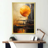 Jupiter Topaz Titan Planetary Perspectives - Fantasy Canvas Wall Art