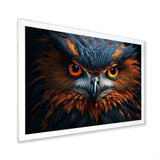Owls Wisdom Portrait - Owl Canvas Wall Art