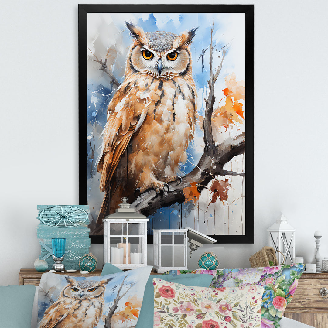 Owl Wise And Watchful Predators - Owl Wall Decor