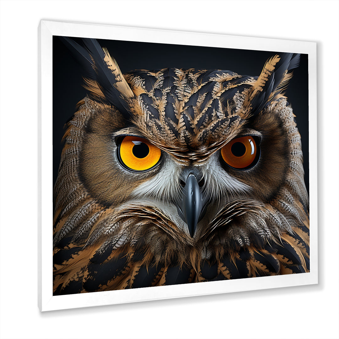Classic Owl Eyes Of The Night - Owl Wall Art Prints