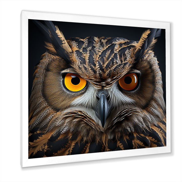 Classic Owl Eyes Of The Night - Owl Wall Art Prints