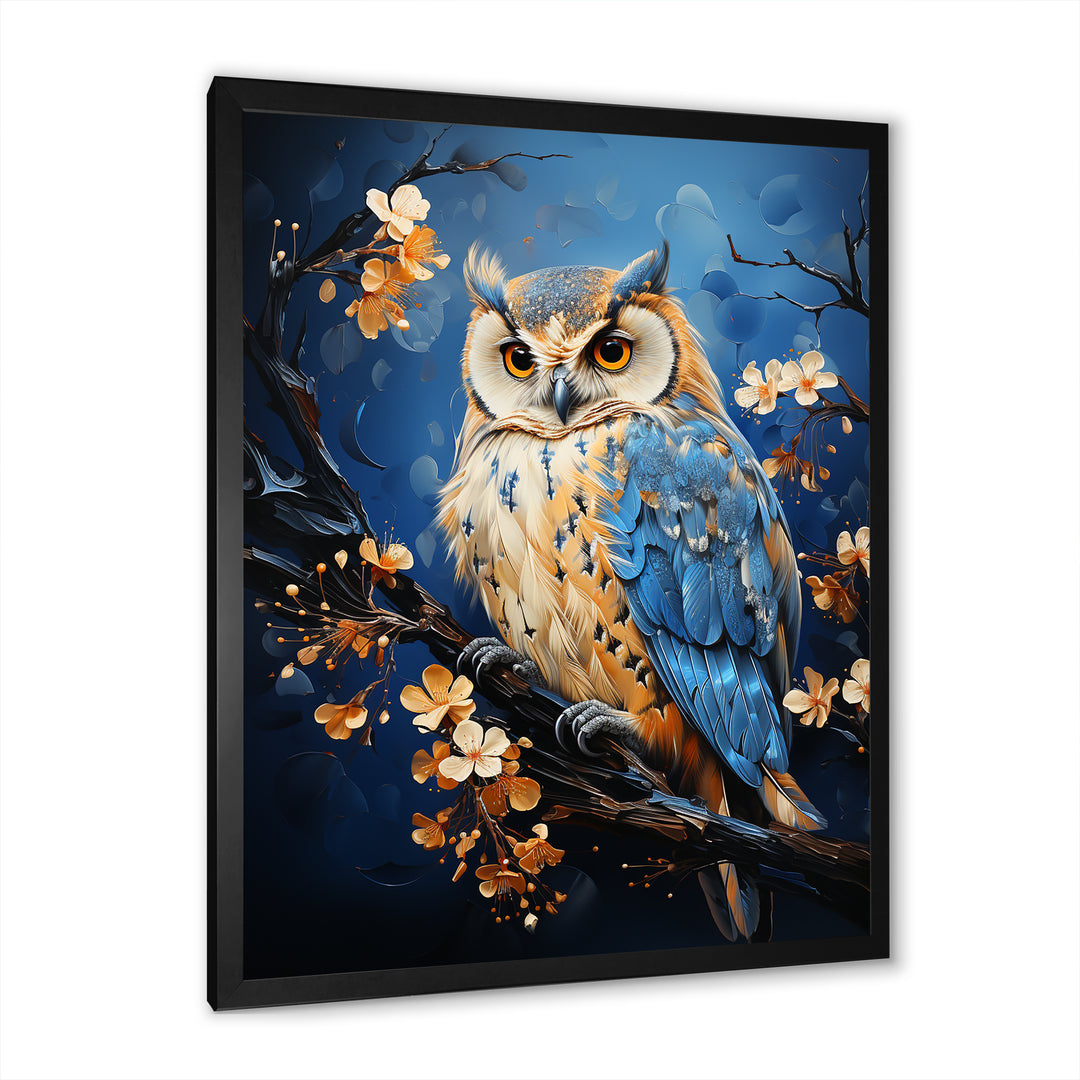 Enchanted Forest Sentinels Owl - Owl Framed Canvas Art