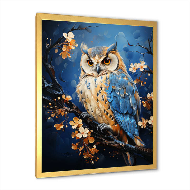 Enchanted Forest Sentinels Owl - Owl Framed Canvas Art