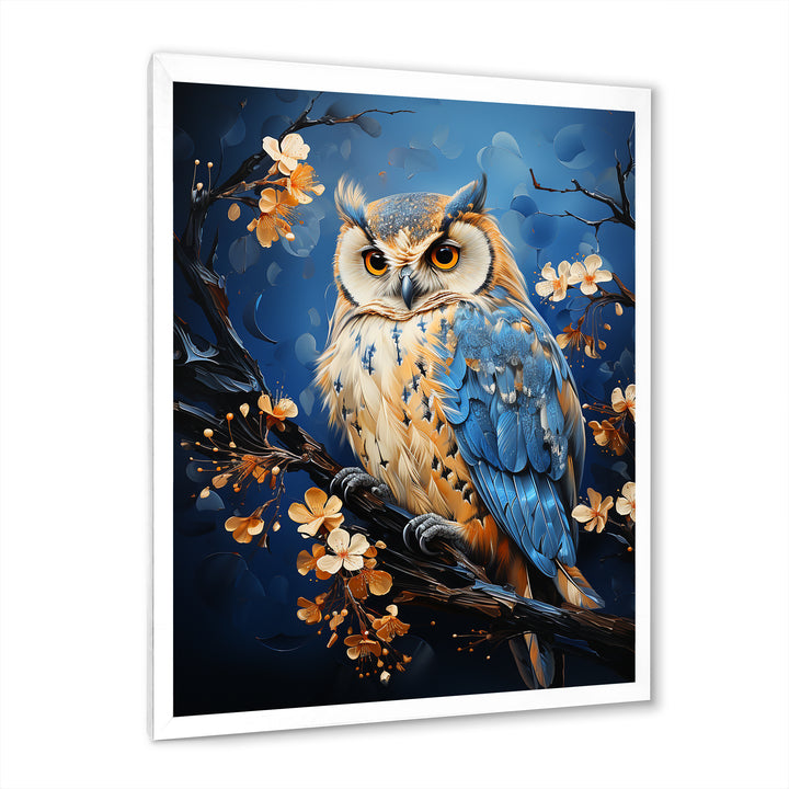 Enchanted Forest Sentinels Owl - Owl Framed Canvas Art