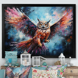 Dreamy Owls In Flight - Owl Home Decor Art