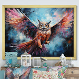 Dreamy Owls In Flight - Owl Home Decor Art