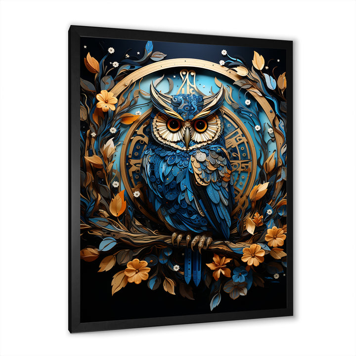 Fantasy Portrayal Of Enchanted Owl - Owl Canvas Wall Art